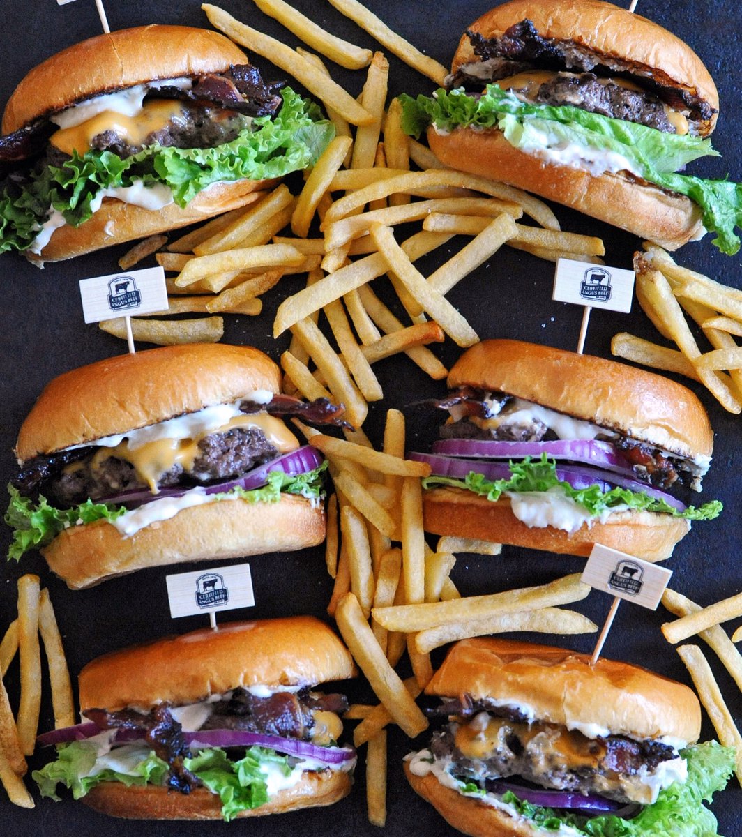 girlscangrill's tweet photo. Happy #NationalHamburgerDay Some of you may be thinking that we already celebrated in May. You’re right, but this day is so good, we get to celebrate twice a year. These @certifiedangusbeef smash burgers are topped with beef bacon and horseradish mayo. Recipe + video coming soon. https://t.co/nJBfmQcxU6
