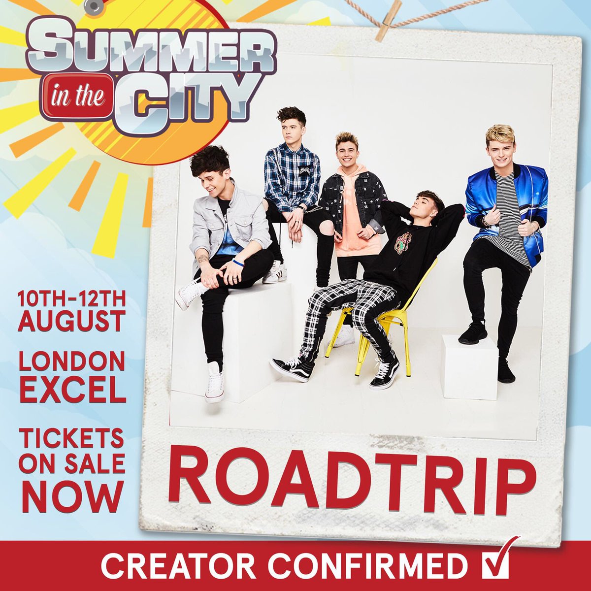 RoadTripTV's tweet photo. GUYS WE’RE EXCUTED TO ANNOUNCE WE’RE DOING @SummerInTheCity 🔥 see ya there ;) https://t.co/52PVygN7KM