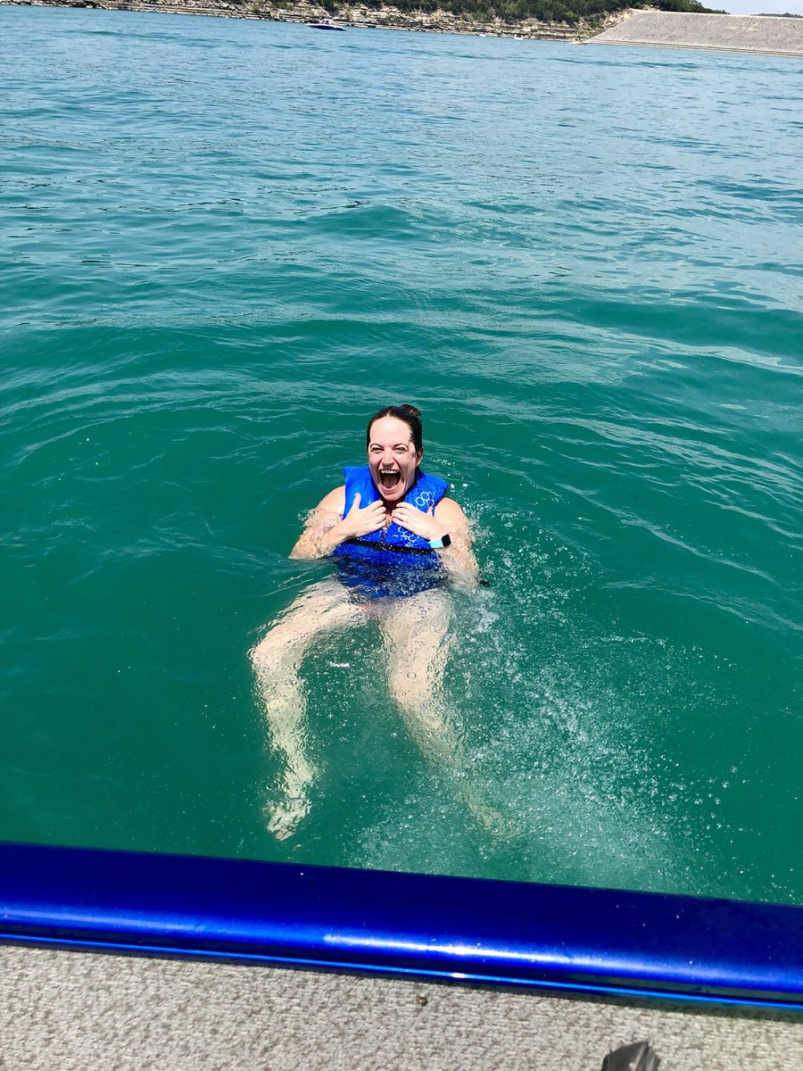 kcross34's tweet photo. First time in a lake selfie! So impressed by how clear and beautiful the water was at Canyon Lake! Sweet, sweet summertime! #trysomethingnewselfie #wetmoresummerfun https://t.co/mniDHmWnTp