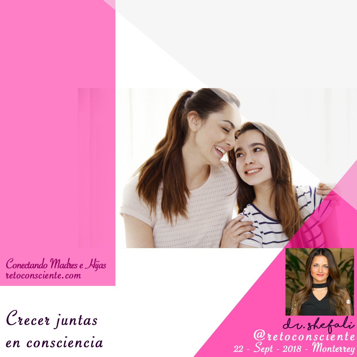 drshefalimexico's tweet photo. Recuerda que tu hija no es la única que está aprendiendo de ti, sino tú también de ella 💞
Parte 2/3 ¿Qué puedo lograr con ayuda de "Conectando Madres e Hijas"?
#RetoConsciente
https://t.co/4lbd5TuXMx
#shefalienméxico
#monterrey https://t.co/pTB14IF8oG