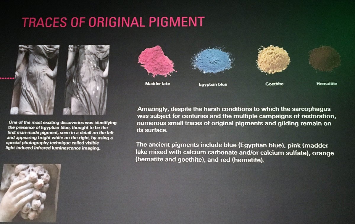 CatacombSociety's tweet photo. Finally seeing restored #Farnese Sarcophagus at @gardnermuseum thanks to @HighlandStreet #FreeFunFridays. Traces of polychromy, restoration, other details revealed in #Attic-style carving from #Tivoli near #Rome. #classicsincolor https://t.co/4w3slaVPYl