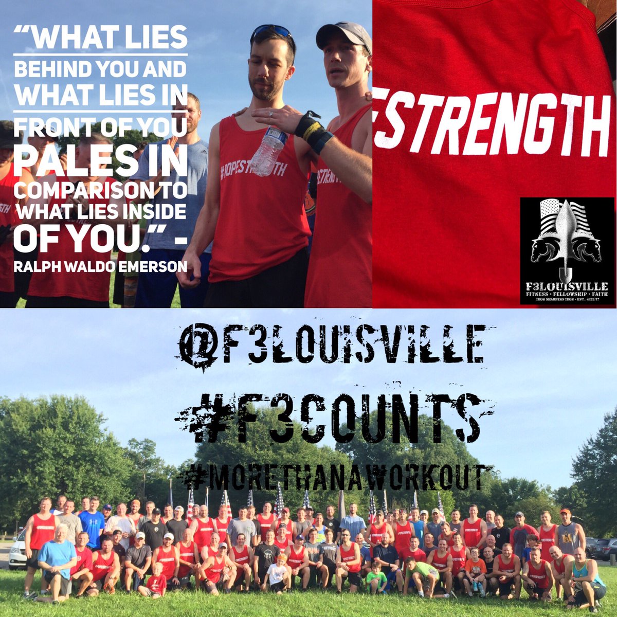 73 total PAX including 5 FNGs united at The O today to show support for a HIM, a brother, who <a href="/F3Louisville/">F3 Louisville</a> is proud to call our own...Pope.

Think it's just a workout? Think again. #Popevergence