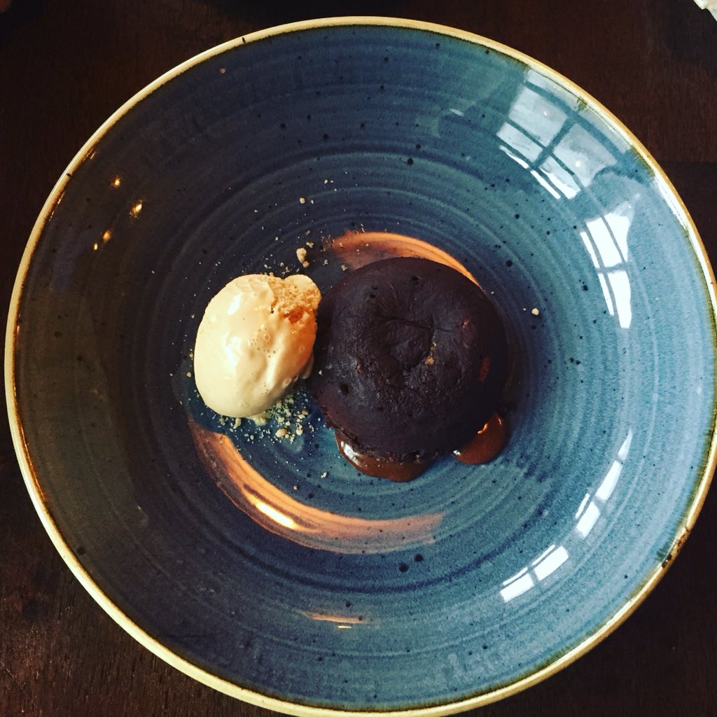 StillHouseMoira's tweet photo. Chocolate fondant, salted caramel ice-cream. Treasure awaits your spoon in this one! #MeltInTheMiddle #Dessert #TheStillHouseMoira #ChefJonny #PubGrub #SpecialsBoard https://t.co/MgHQJsVOjV