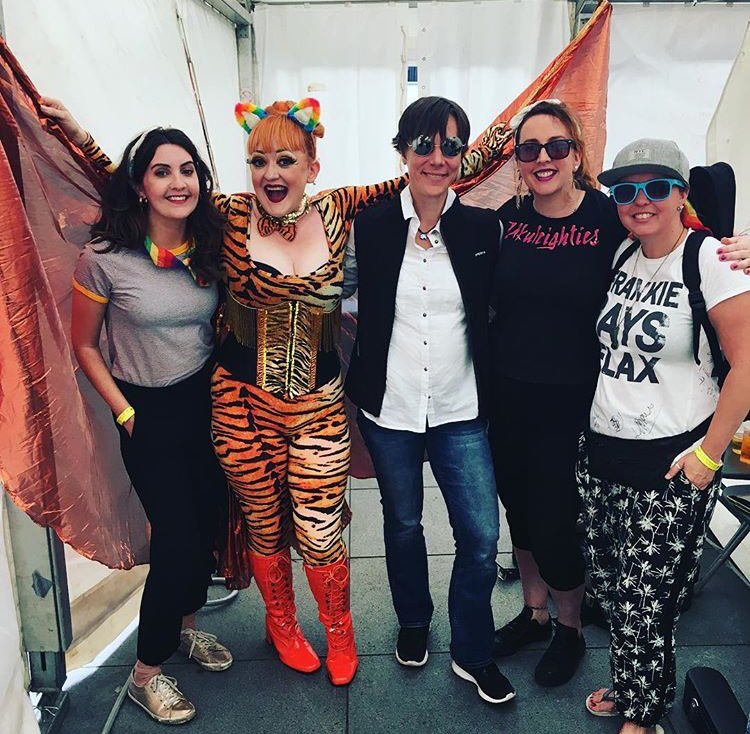 Thanks for today <a href="/LiverpoolPride/">Liverpool Pride</a> and a special thanks to the lovely tigress &amp; host #diva and the #queercollective crew for making us feel very welcome and looking after us!! And special thanks to the  <a href="/Ukuleighties/">Ukuleighties</a> for letting us share some magic moments!! ❤️💛🧡💚💙🌈🤘xx