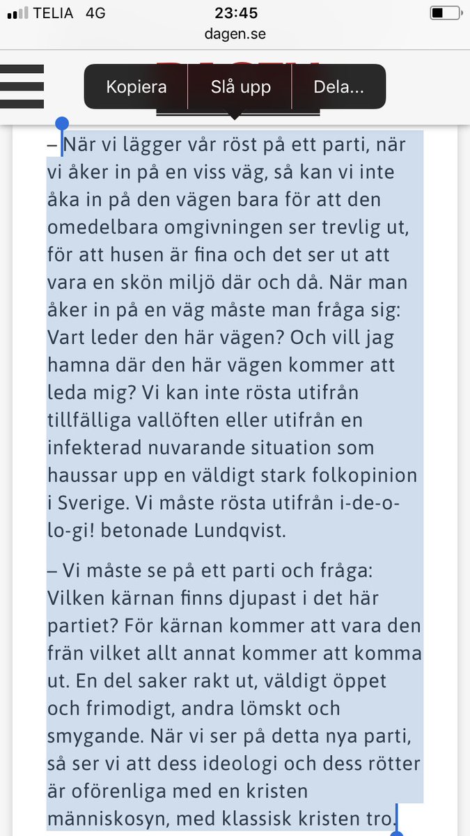 joelsh's tweet photo. Joakim Lundqvist, pastor i Livets Ord, varnar kristna för att rösta på sd: 

https://t.co/o84UXpk3Ox https://t.co/vVDIXQf13D