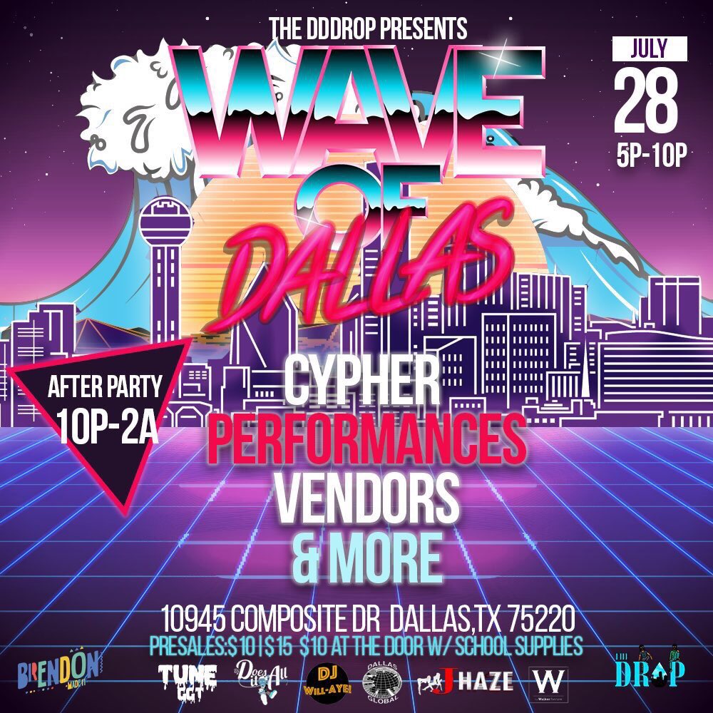 JFields15_'s tweet photo. We at #WaveofDallas Today come out and support our great local artist and vendors. https://t.co/CVZsYeEvwu