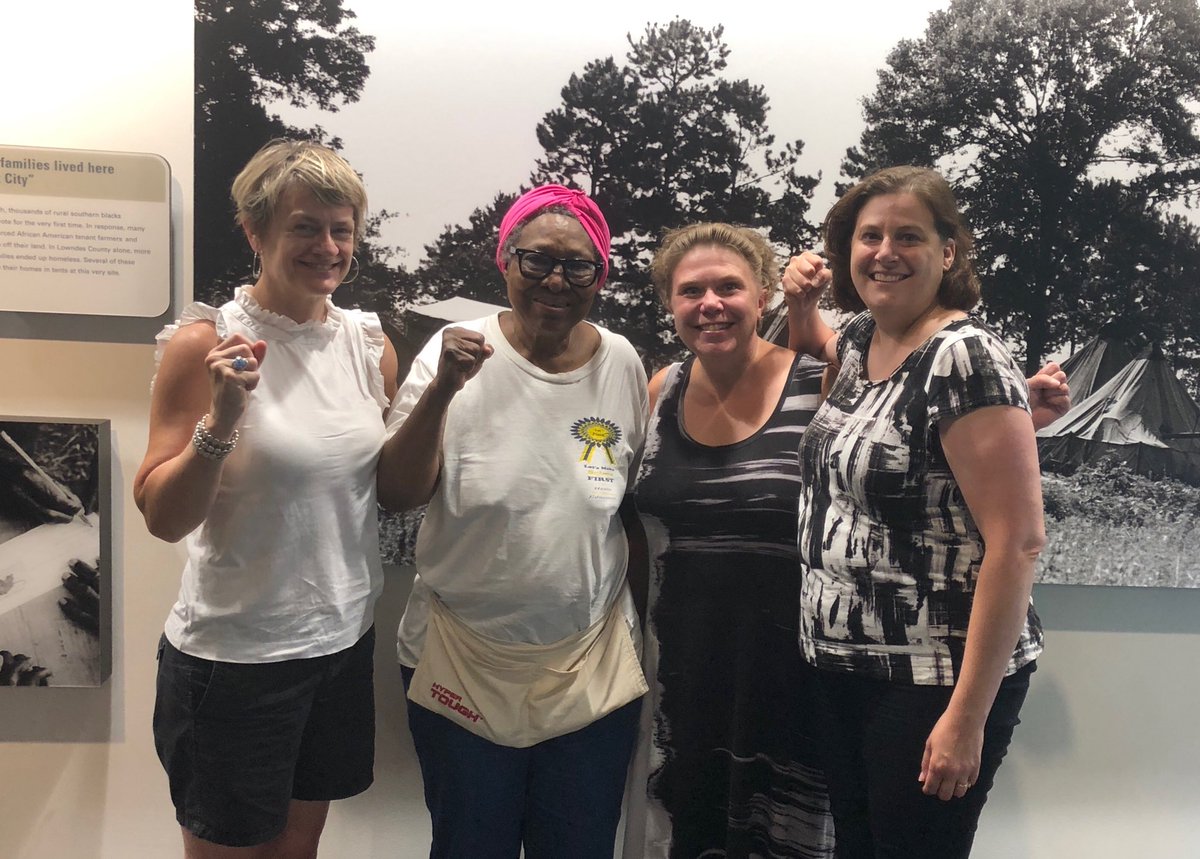 LeagueWbl's tweet photo. Some days become magical,  we just met and talked with Civil Rights Activist Annie Pearl  Avery, a field secretary with SNCC. She survived “Bloody Sunday” in Selma and continues to be active today. She reminded us to vote!! @mme_marti @EdTrexPD @WBLAEF https://t.co/djeKePhMnp
