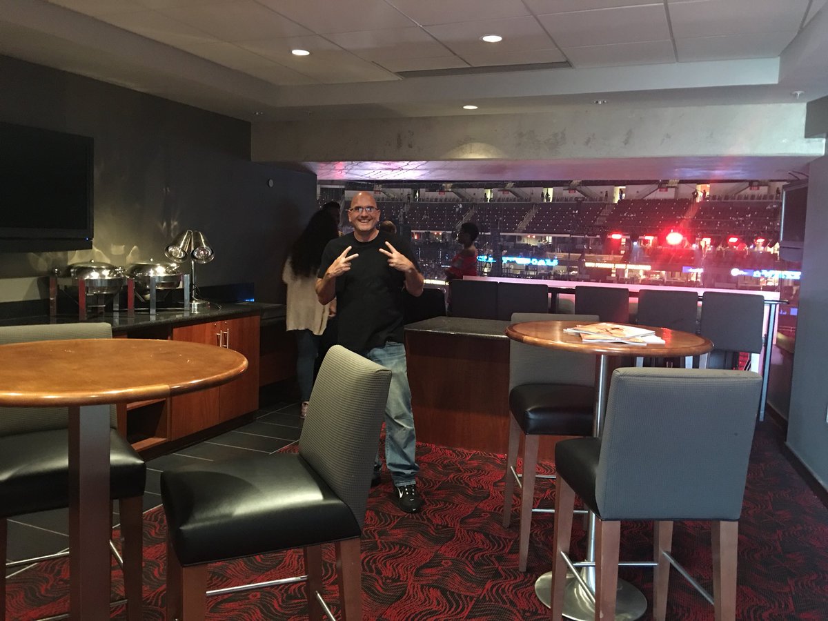 bkpodstudio's tweet photo. Thank you to #TJStone ‘s old friend, the great @KevinHart4real for hooking us up with the #VIP #Skybox at the #PrudentialCenter Joe Babes setting up shop while@we wait for T.J. - apparently he’s back stage, cause he’s a big shot. Break a Leg Tonight Kevin!! https://t.co/FIbaLT4nX1