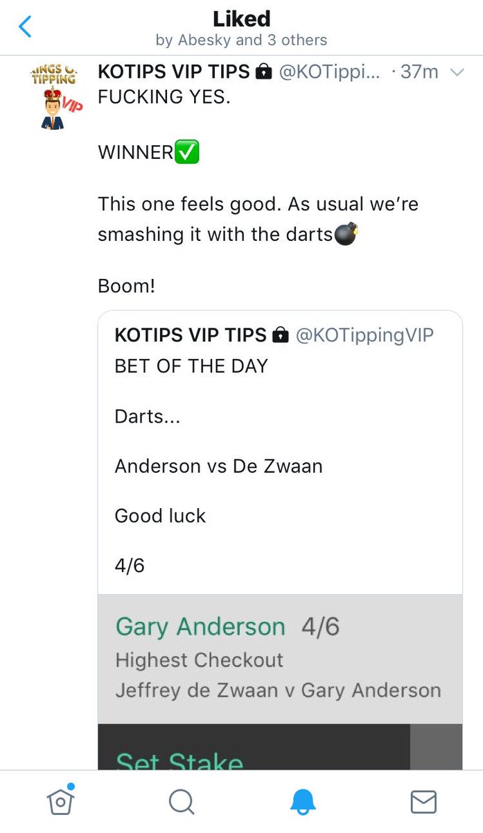 KingsOfTipping's tweet image. Absolutely smashing it on VIP right now! 

2/2 and a 3/1 double over on @KOTippingVIP✅

Want to get involved? Message us now for an outstanding lifetime deal💰