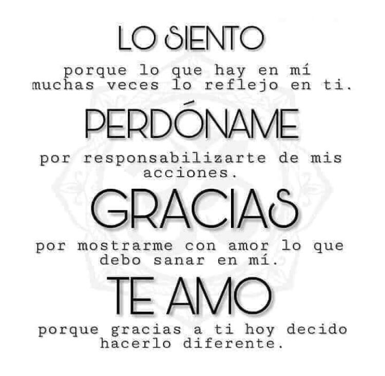 Lo Siento Perdon Gracias Te Amo Letra