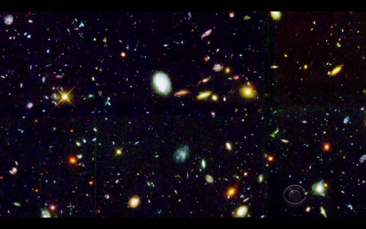climber's tweet photo. New shots from Hubble telescope are beautiful and astounding. All the more so knowing no one has ever seen the ancient universe so clearly and a reminder of the scientific discovery and inspiration ahead. From recent #60minutes #hubble https://t.co/GW4B4zRuGD