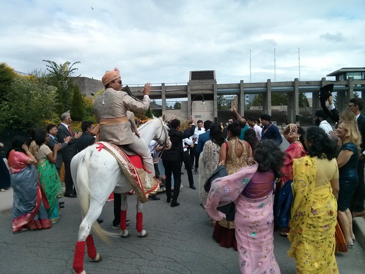 Most impressive wedding entrance. Congratulations! #DarciAkhil2018