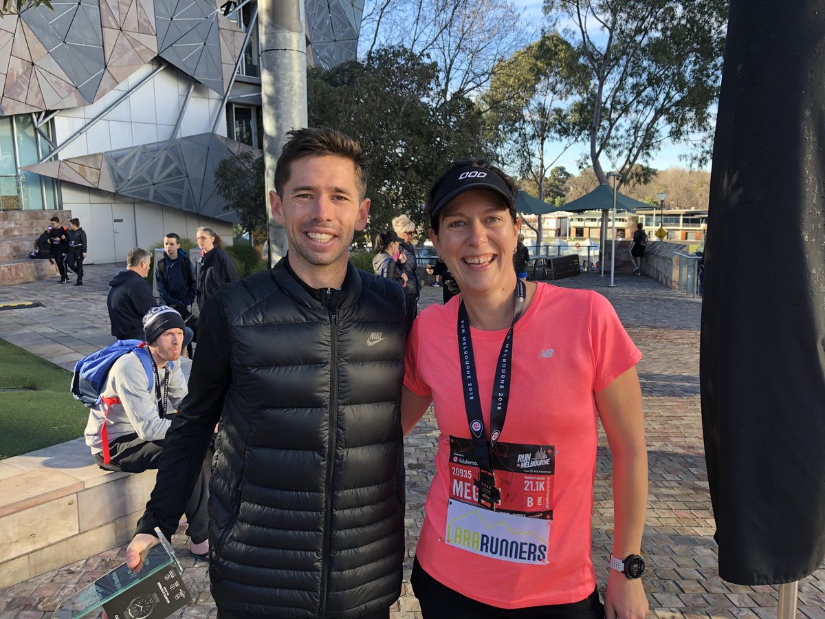 MerryMegsy's tweet image. @bradythrelfall congratulations Brady!! Nice to catch up and thanks for the pic! #fangirl #insiderunning