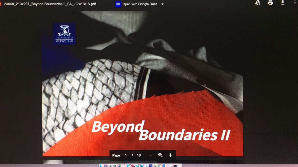 acp_projects's tweet image. It&apos;s happening! Catalogue proofing time for &apos;Beyond Boundaries II&apos; previewing at #melbourneartfair #maf2018 #melbourneartweek in the @unimelb @vca_mcm Stables. We&apos;re installed, we&apos;re ready! (Cover image by Lorraine Heller-Nicholas)...

#vca #vcaaccess #unimelb #beyondboundaries