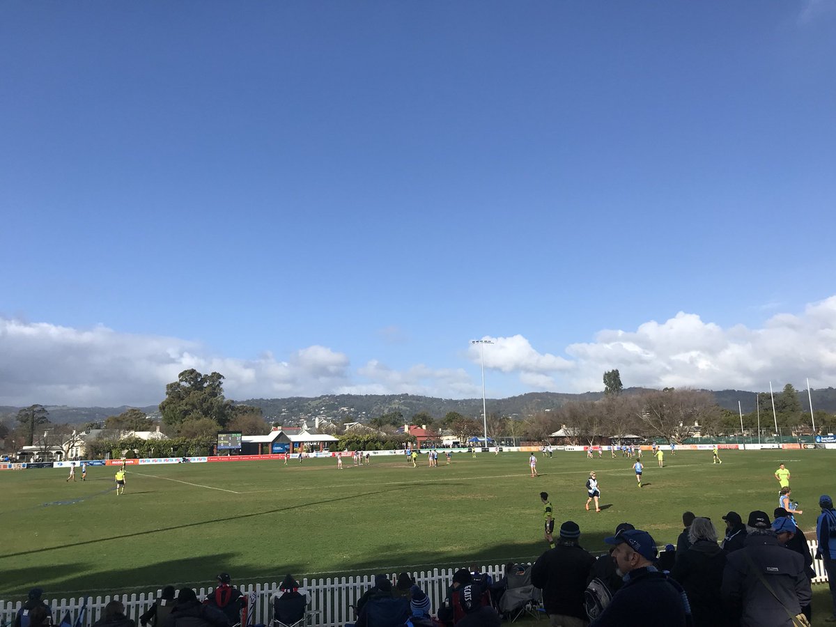 Kristy__Taylor's tweet photo. Loving the sun at the @SANFL footy today. @SturtFC off to a flying start. ☀️ https://t.co/qQvbv1GxNn