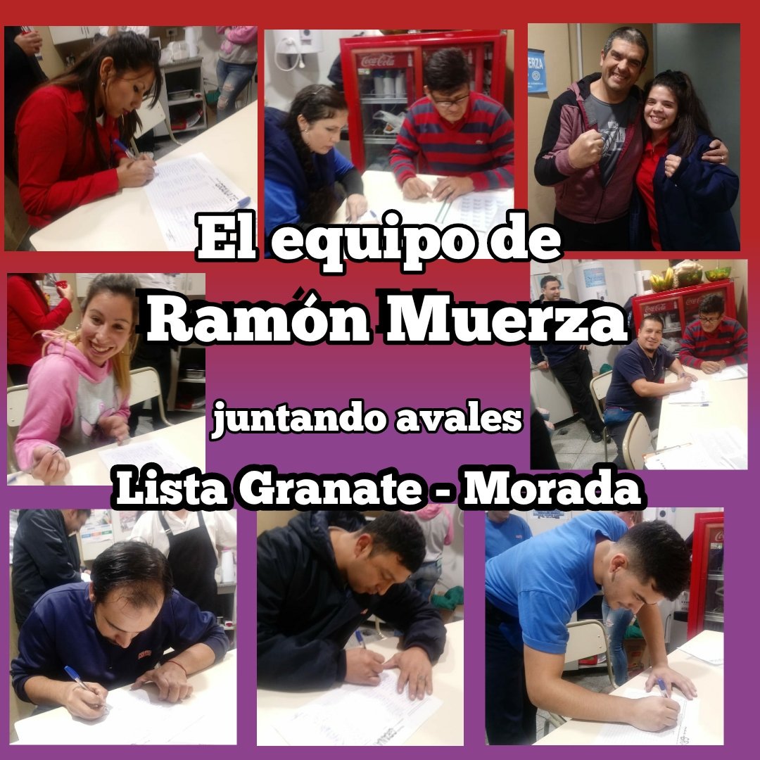 A pesar de las chicanas coto 220 insiste en q el sindicato sea de los trabajadores vamos #ListaGranateMorada #UnidosPodemos @RamonMuerzaSEC <a href="/SubOrganizacion/">jose medina</a> <a href="/JairDominguezAR/">Hola Jair</a> <a href="/MansillaNoeli/">Noelia</a> <a href="/WalterAlcaraz20/">Walter Alcaraz</a> <a href="/lorenachocobar1/">lorena chocobar</a>