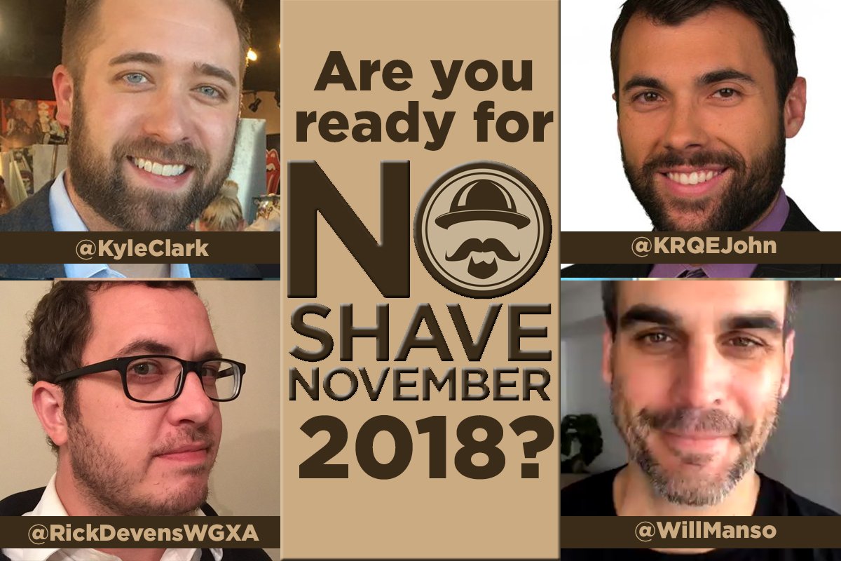 TheBeardAgent's tweet photo. Time to gear up for #NoShaveNovember. #LetIGrow and return to the #BeardLife for AT LEAST one month. @KyleClark @KRQEJohn @RickDevensWGXA @WillManso https://t.co/gBbceB3d8X