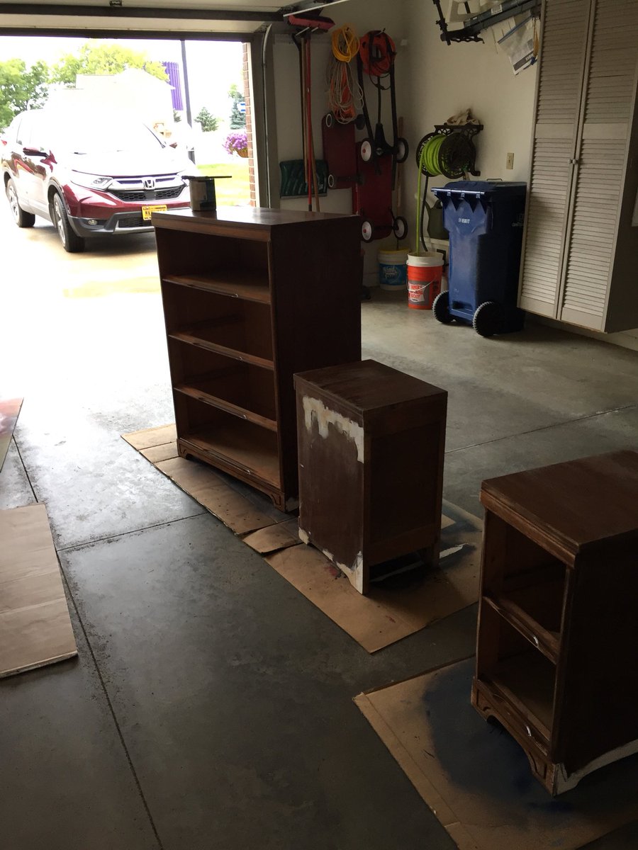 klrowedder's tweet photo. Another project completed. Dresser and nightstands for sister Karla. #Unbelievablejulyweather https://t.co/tJODGdfxcW