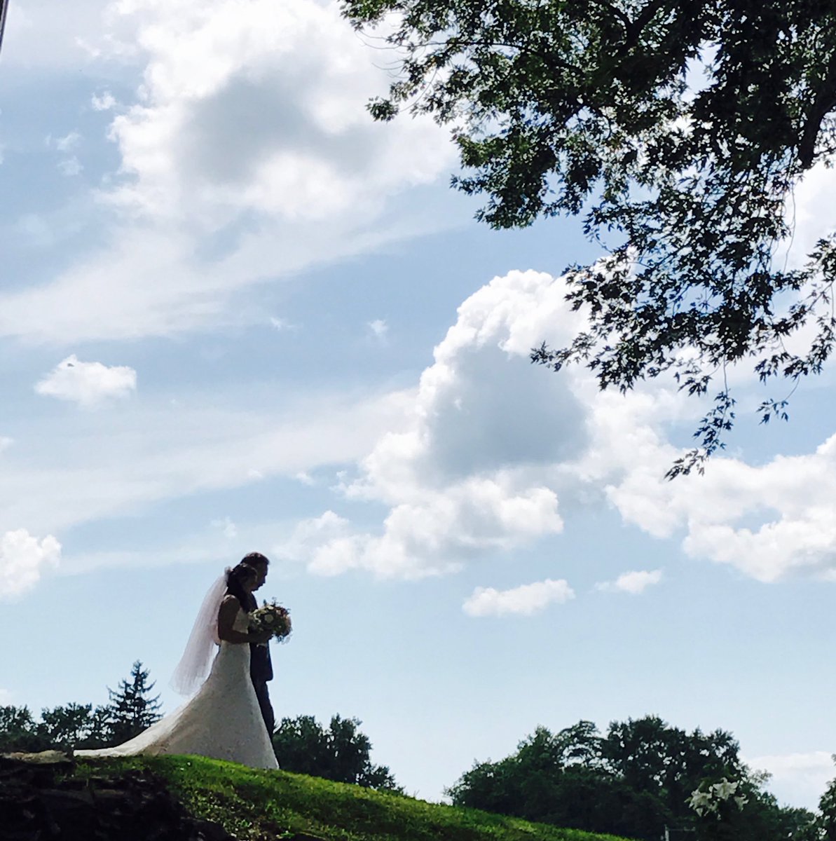 Father giving away his daughter on wedding day. Congrats Ben and Rachael! #bengrabbedher