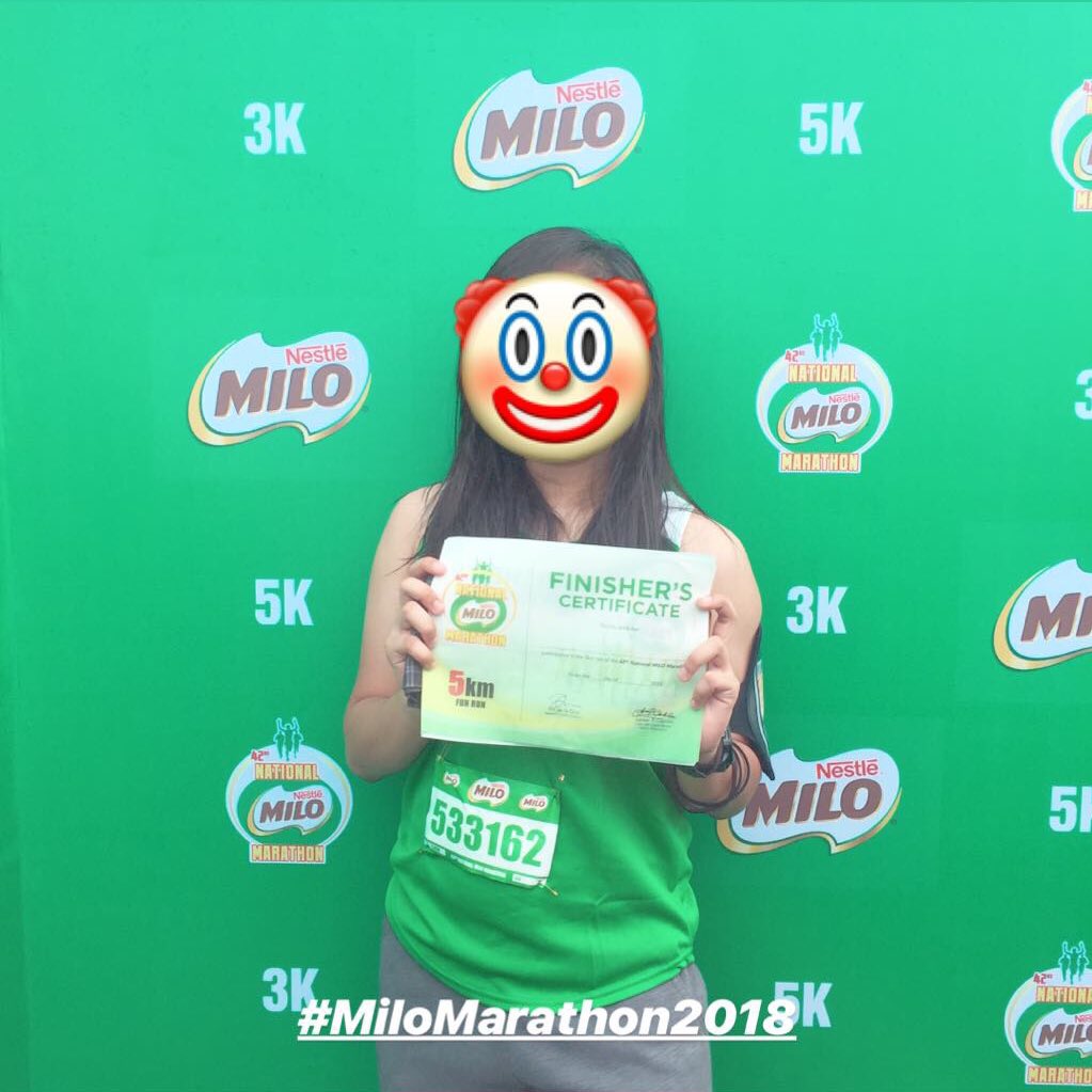 LovelyGarin's tweet photo. #MiloMarathon2018 🏃♀️ https://t.co/zV746DkGlM