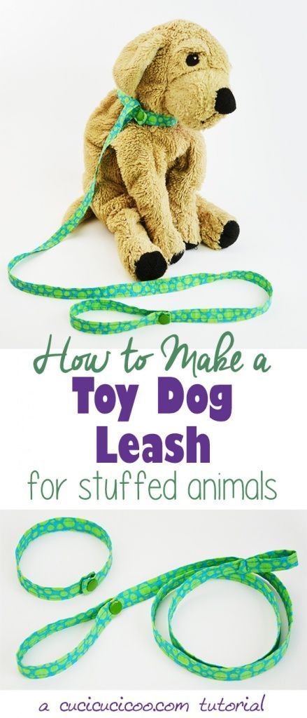 Applegreen Cottage On Twitter Loving This Sewing Idea Do Your Kids Love Accessorizing Their Stuffed Animals This Tutorial Shows How To Make A Toy Dog Leash And Collar From Scrap Fabric And Snaps