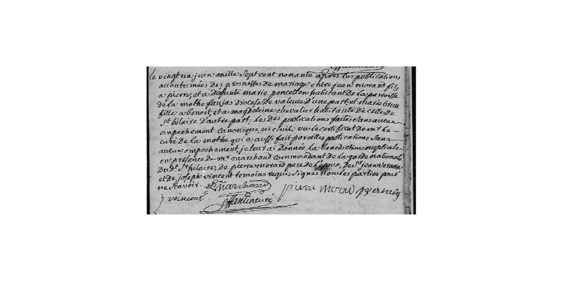 LDGenealogie's tweet photo. #1J1Collatéral #MORARD Jean fils de mes aïeux Pierre &amp; #PONCETON est décédé ce 29/07/1830 à La Motte Fanjas (26), il avait épousé #BRUN Marie Magdeleine, le 21/06/1790 à St-Hilaire-du-Rosier (38) De ce mariage naîtront 4 filles ! Il est le grand frère de Hyppolite (Sosa 110) https://t.co/IYAmwenr00