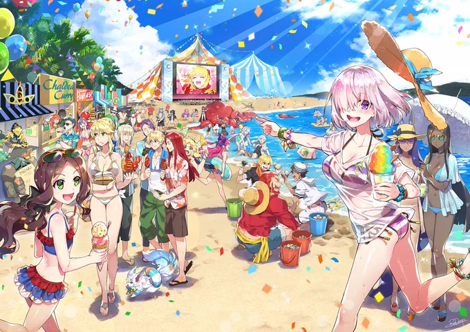 カルデア・ビーチフェス2018、FGO3周年おめでとうございます!
#FGO #FGO3周年 