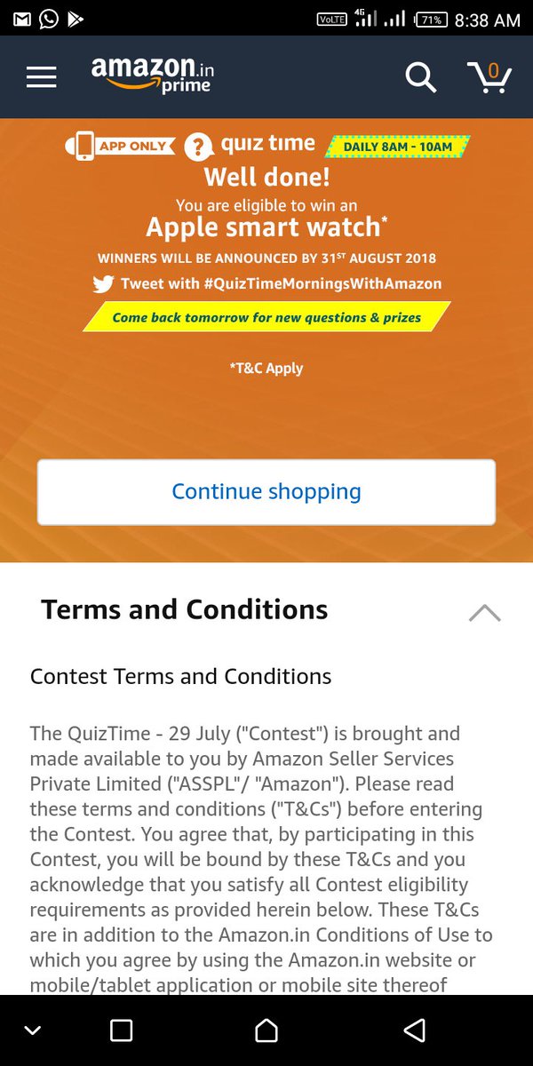 monu546's tweet photo. #QuizTimeMorningsWithAmazon https://t.co/iNLr5hGl5o