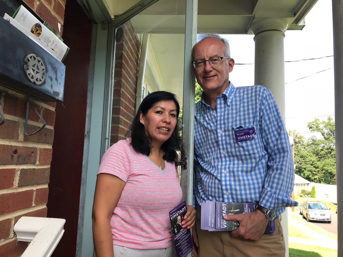 jevarlington's tweet photo. Knocking doors in Claremont and Doris Ramos glad I did! https://t.co/ydzh1ZiEWT