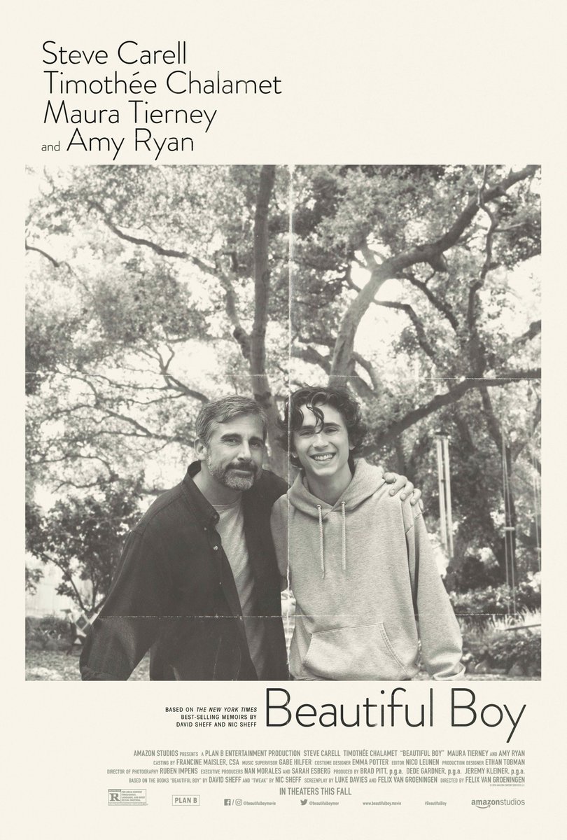 Oscarpredice's tweet photo. Beautiful Boy será una apuesta segura para los Oscar 2019.
Tiene un increíble elenco, Steve Carell, Timothée Chalamet, Maura Tierney y Amy Ryan todos ya nominados al Oscar anteriormente #BeutifulBoy https://t.co/7VwwaXtEym