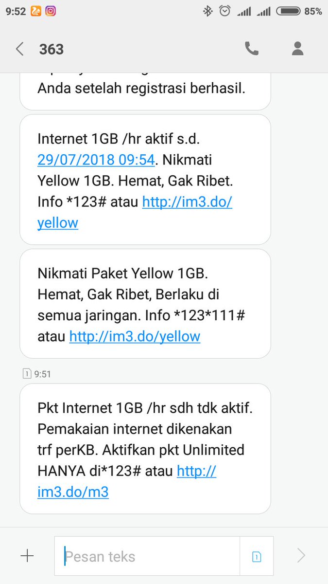 annurtrio's tweet photo. @IndosatCare habis nya 9:54 kok 9:51 dah habis, dan saya daftarnya kan berlangganan, kok gak auto update https://t.co/q7zMnyb81M