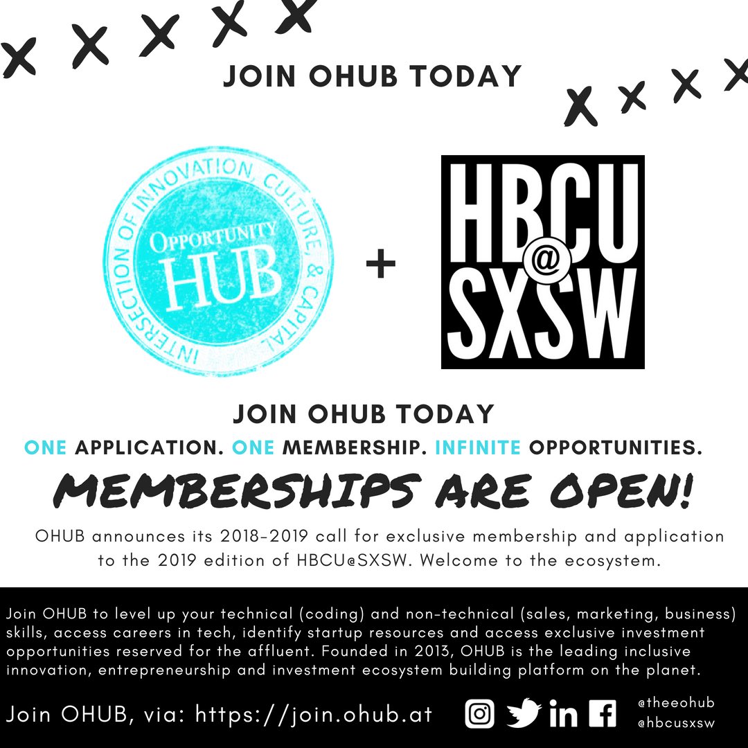 rodneysampson's tweet photo. @Jaisaan2 Come check out @theohubs OHUB@AUC Lab when you arrive and make sure you join to access opportunities like @hbcuatsxsw, tech internships, startup resources, investment opportunities and beyond. Welcome to the ecosystem! #buildgames #techwhileblack https://t.co/GzMbgVydcp
