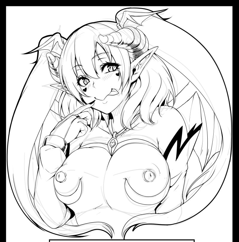 新刊につける おまけ本はこんな感じの新規サキュバスも入れてこう。 