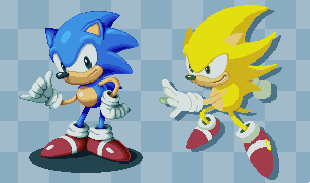 Super sonic pixel art