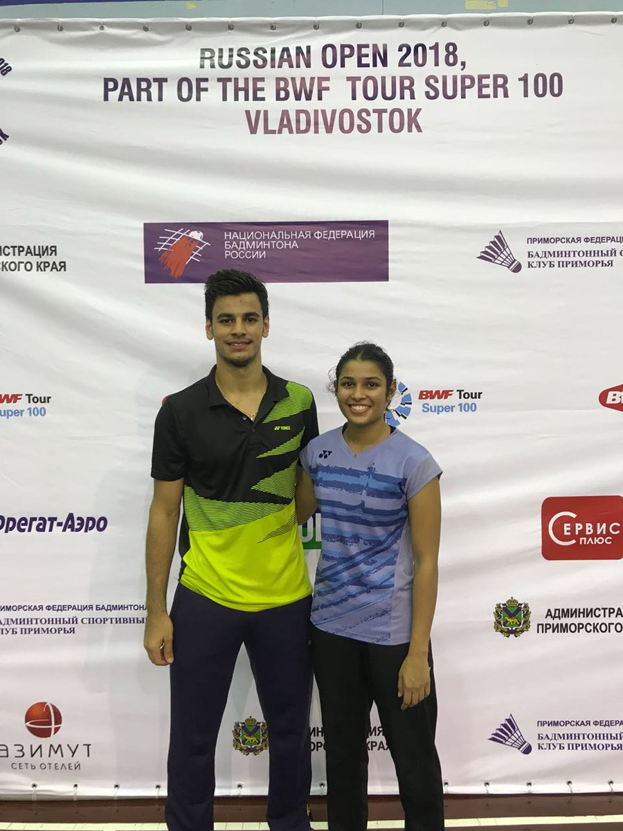 Congratulations #RohanKapoor & #KuhooGarg for winning a silver 🥈 for the country in Russian Open 2018. 
A great show throughout the tournament. India is proud of you champs. 🇮🇳👏🏸 Keep shining! #IndiaontheRIse
@Ra_THORe  @BAI_Media @Media_SAI @akashvanisports @ddsportschannel