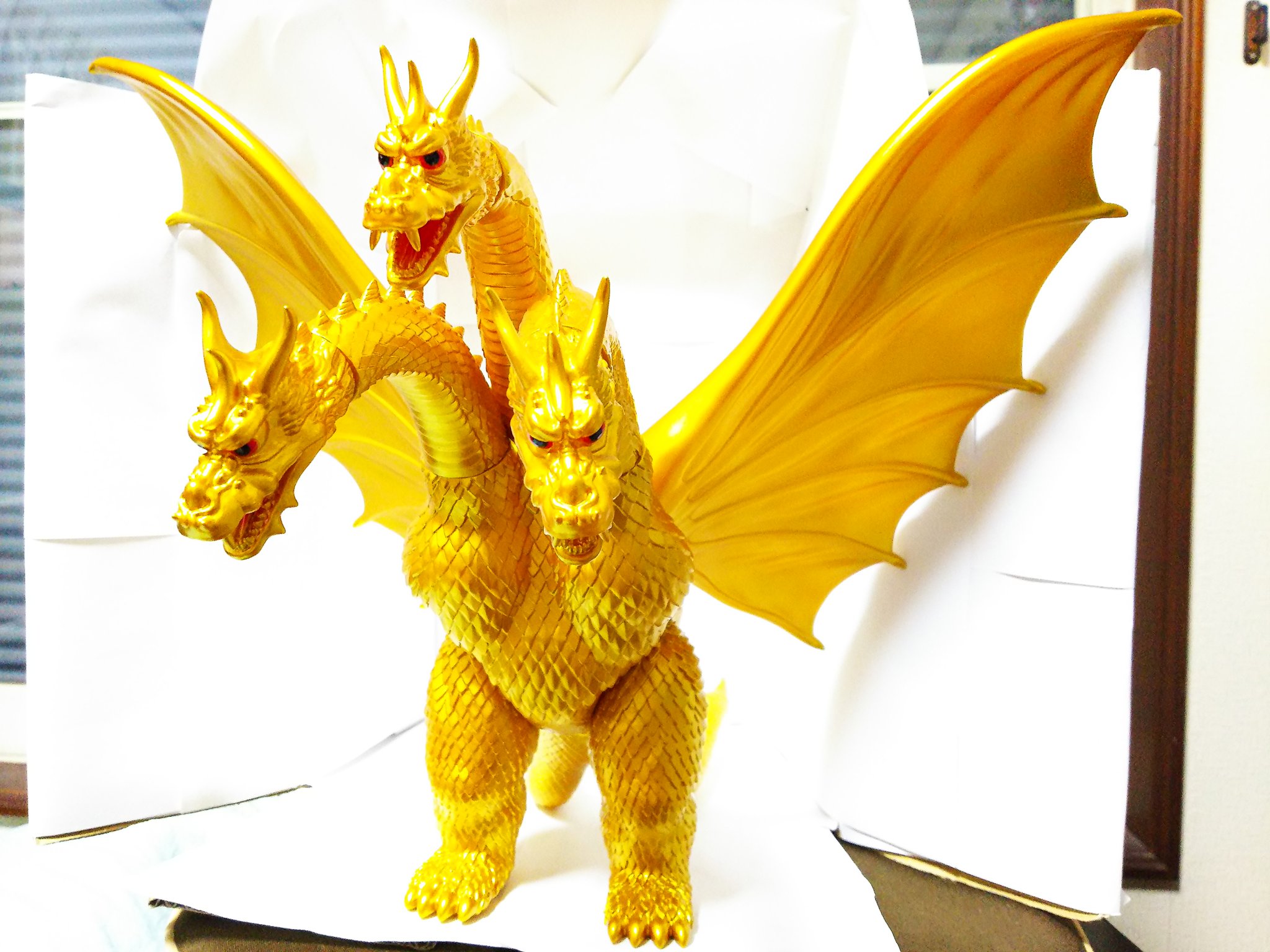 ギガブレイン　ジャイアントキングギドラ　ソフビ　NGカラー　ブルマァク　ゴジラ 2025年最新】ギガブレイン キングギドラの人気アイテム - メルカリ
