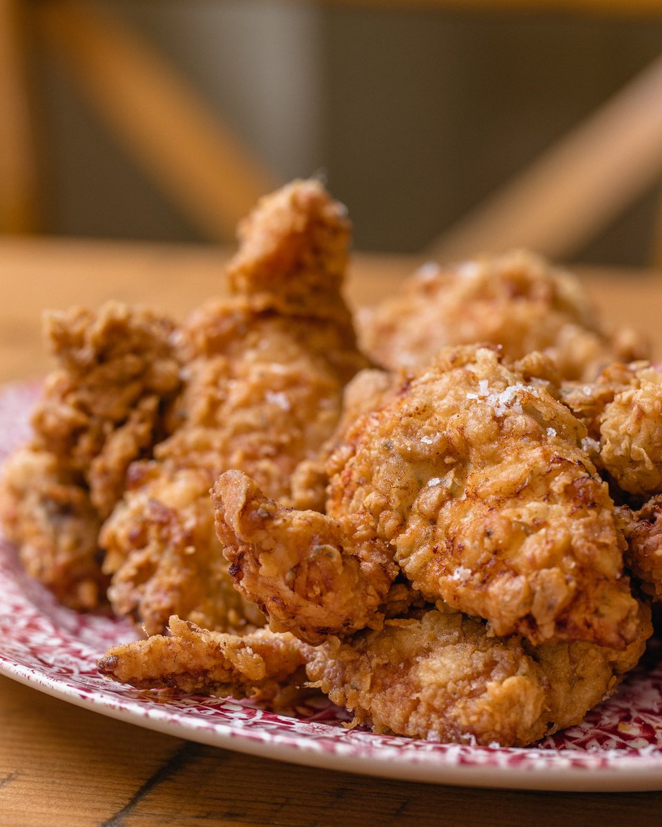 A whole buttermilk brined chicken, fried in a Crafty spice blend, on the menu from Wednesday #craftychicks 🐣