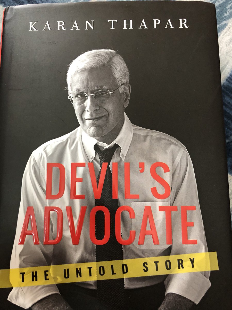 Read the book Devil’s Advocate. Not even a single instance of Karan Thapar asking tough questions to a Congress politician.