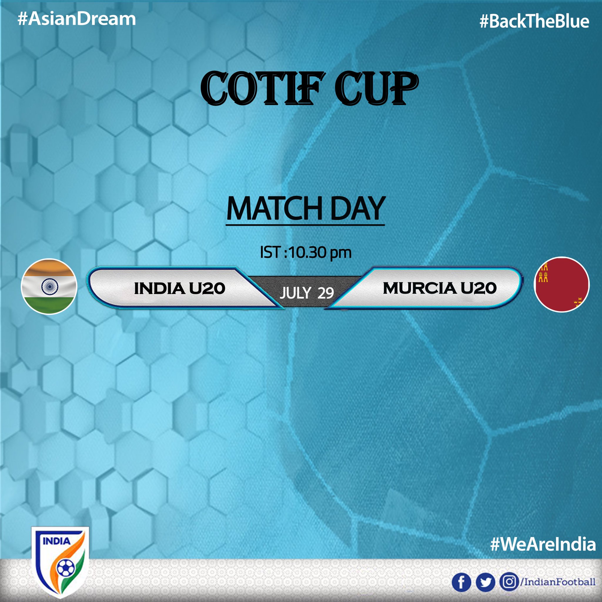 Indian Football Team on Twitter "India U20 boys Kickoff their COTIF
