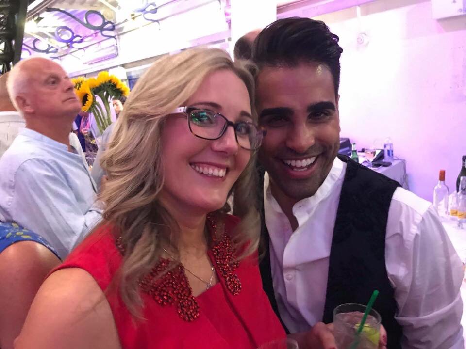 AbEWarren's tweet photo. poor @DrRanj kind of had no choice but to have a photo @secretpartyglos #fabnight #secretparty2018 https://t.co/vnbgsaXNAE