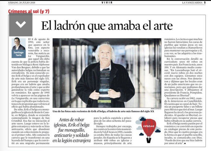 sandrasaraquis's tweet image. #crimenesalsol  #Verano2018 @LaVanguardia #santiagotarin2018 @sandrasaraquis y 7