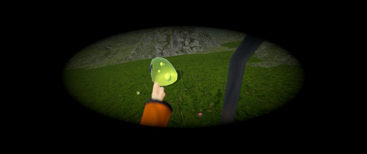 onotchi_'s tweet photo. 大きなスライムはおびき寄せてからやっつける。
#VRWalk https://t.co/6x70vvIogt