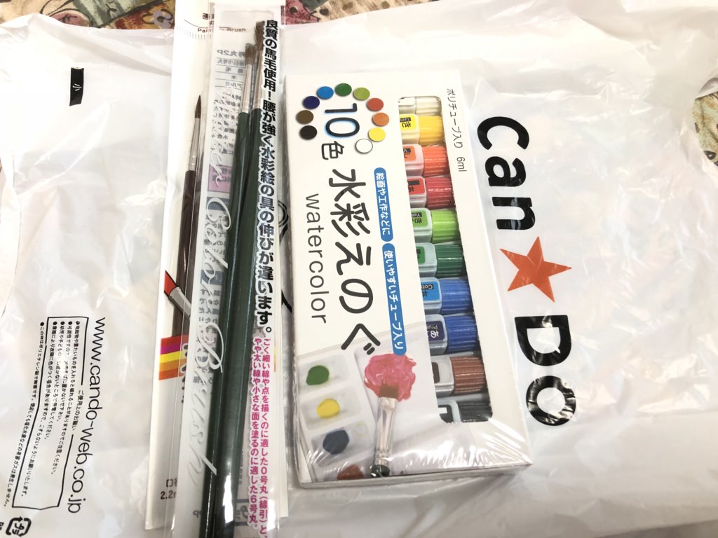 100均の絵の具を買えるだけ買って試してきた Togetter