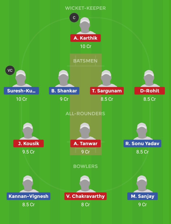 nikhilkomalan's tweet photo. My #Dream11 #halaplay team for today's #tnpl match. #RUBvsMAD
#dream11expert #dream11prediction #dream11winning #dream11expertteams #dream11fantasy #cricket    #cricketmerijaan #india #FantasyCricket #Dream11tips https://t.co/Xv1lBpVW9v