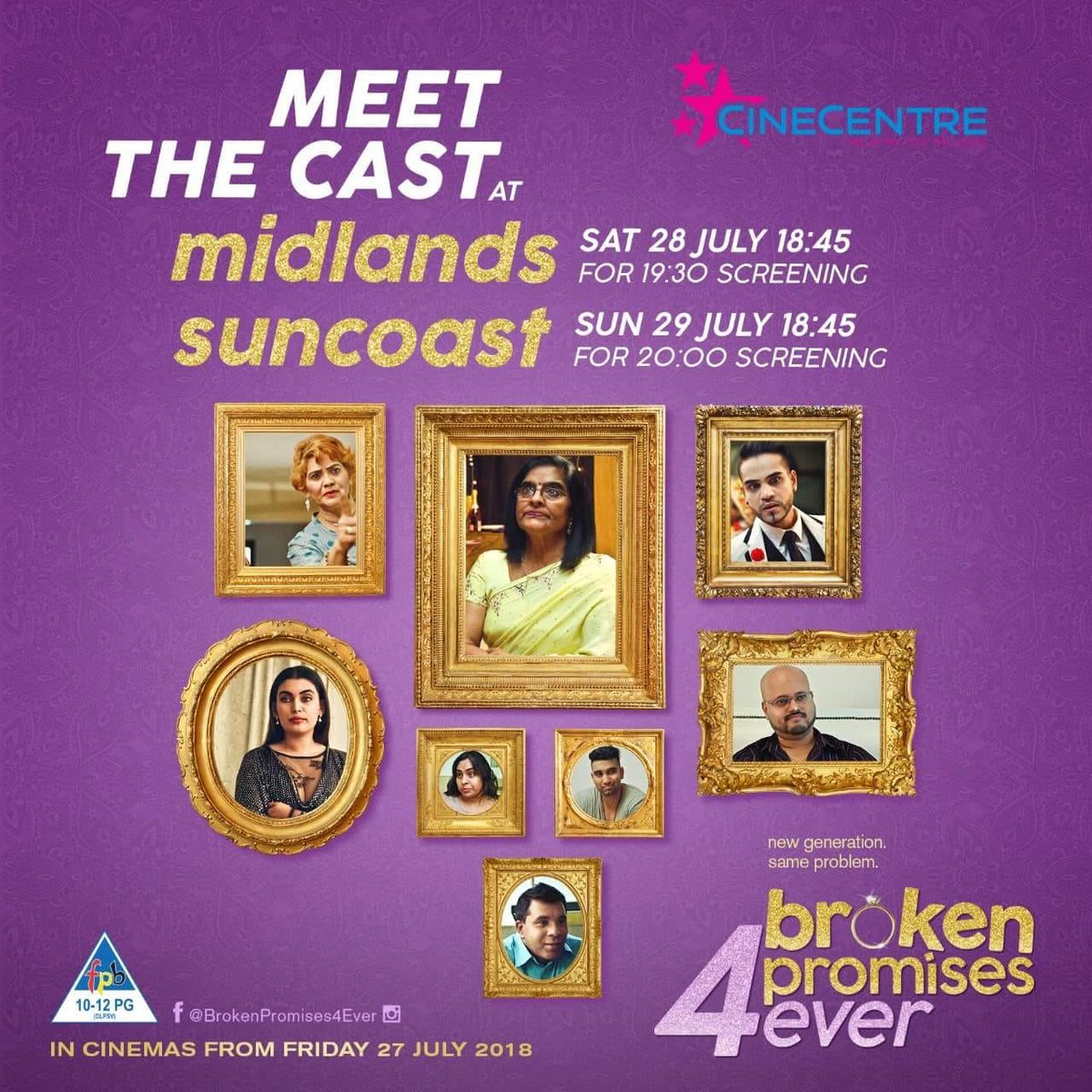 SUNCOASTDurban's tweet photo. Meet the cast of "Broken Promises 4 ever" tonight at Suncoast Cinecentre, ahead of the 8pm screening.
https://t.co/S9oibExHju
#Suncoast #SuncoastCinecentre #TsogoSun #BrokenPromises4ever https://t.co/YcRXlvQVXq
