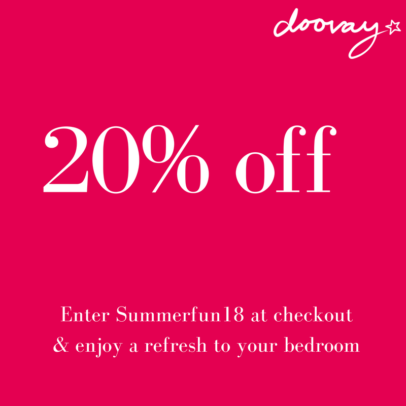 We've been tardy on social but you know how it goes 😉

Here's a discount for the summer to help you spruce up a bedroom or consider as a gift. Either way - enjoy your Summer 😎🌞