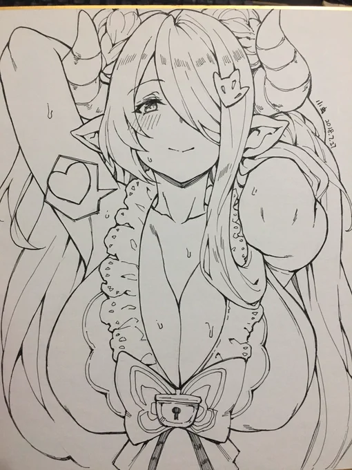 今日台湾イベントFancy Frotierが終わりましたー!描く時ずっと頭の中にctrl+zをやっていた(゜∀゜)... 