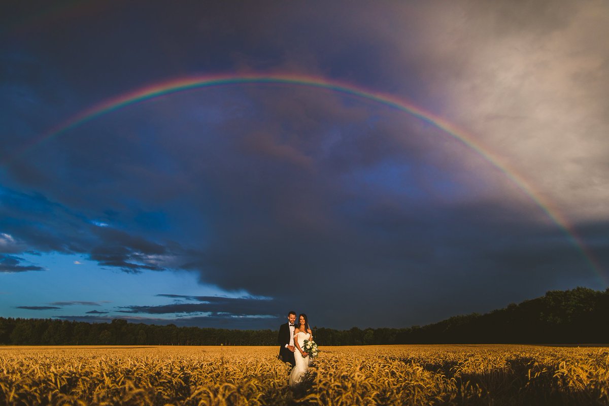 When you're out for #wedding portraits &amp; rainbows happen! Can we have more rainbows at weddings please? Massive congratulations to Jennifer &amp; Ant who married yesterday at Saint Peter &amp; Saint Paul's in #Wolverhampton followed by an rocking reception at the stunning <a href="/Somerford_Hall/">Somerford Hall</a>