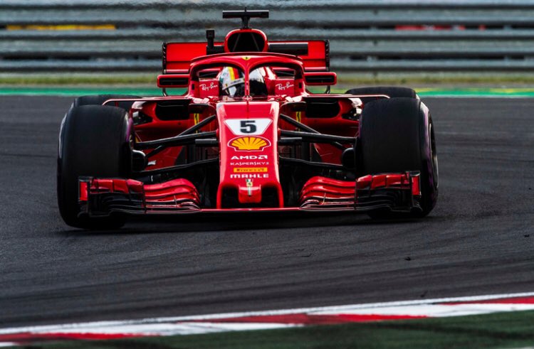 ScuderiaFerrari's tweet photo. Chequered flag: #Seb5 P2 and #Kimi7 P3: a good outcome for a difficult race #HungarianGP #ForzaFerrari https://t.co/G0FazpdOPJ