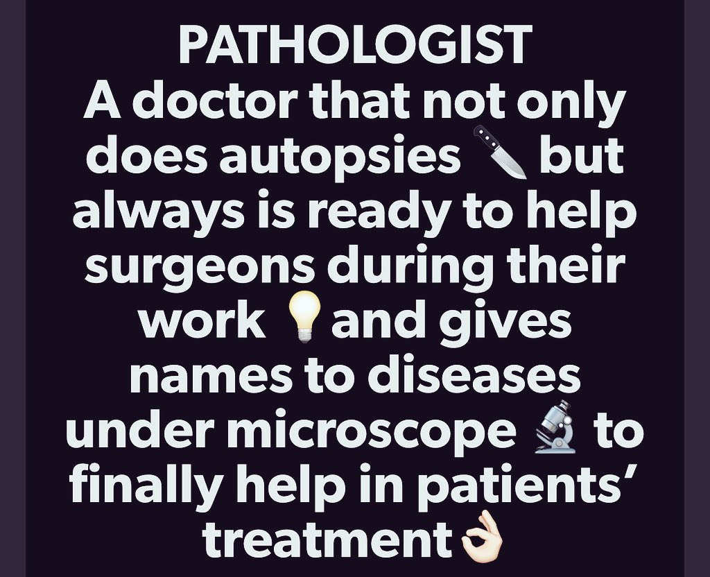 <a href="/smlungpathguy/">Sanjay Mukhopadhyay</a> <a href="/Sinchita_Roy/">Sinchita Roy MD PhD</a> <a href="/JMGardnerMD/">Jerad Gardner, MD</a> <a href="/marcoslepe/">Marcos Lepe</a> <a href="/Sara_Jiang/">Xiaoyin "Sara" Jiang, MD (She/Her)</a> @CArnold_GI <a href="/aakasharmand/">Zubair Baloch</a> <a href="/DrFNA/">Mrs. Kamado</a> <a href="/marenwhymd/">Maren Y. Fuller is not here</a> <a href="/edusqo/">Eduardo Alcaraz, MD PhD</a> <a href="/barkanga/">Güliz Akdaş Barkan</a> <a href="/DianaEstherossi/">Esther Diana Rossi</a> <a href="/tlabiano/">Tania Labiano</a> <a href="/kmirza/">Kamran Mirza MD PhD - کامران مرزا</a> <a href="/feldstej/">Julie Feldstein,MD</a> My definition of #pathologist 👩🏻‍⚕️😁